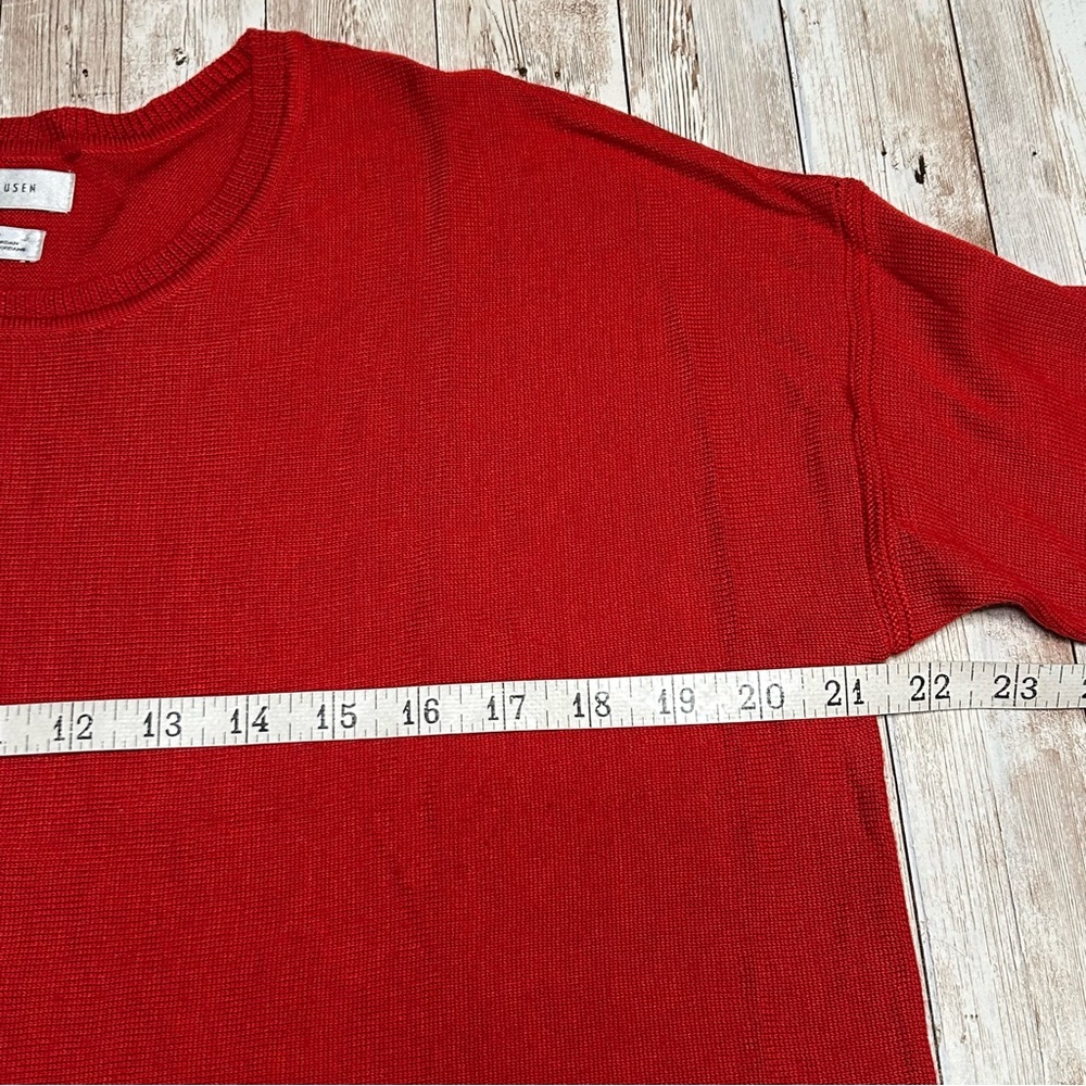Van Heusen, crewneck,fine gauge sweater w/vertical raised stitching -size S/P - Picture 6 of 12